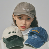 Gorra de béisbol de algodón desgastado de alta calidad unisex Gorra de béisbol deportiva étnica vintage con patrón de puntos