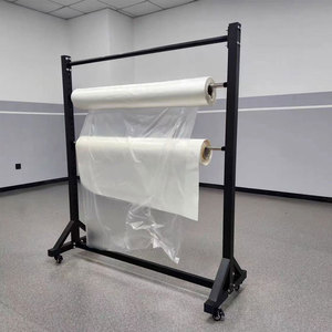 High-End umwelt freundliche benutzer definierte Logo Flat Push Stoff Showroom Roll-Out <span class=keywords><strong>Rack</strong></span> mit Teppich decke Probe - Product Image 4