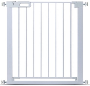 Barrière de sécurité pour bébé en plastique et fer à fermeture automatique, à fixation par pression, avec porte pour animaux domestiques, pour escaliers et couloirs, clôture de sécurité pour enfants - Product Image 5