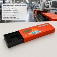 Boîte cadeau coulissante rouge orangé pour emballage cadeau de détail, impression personnalisée, rigide, robuste, de qualité supérieure, vente en gros, directement de l'usine