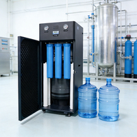 Purificador de Agua EDI de Doble Ósmosis Inversa de 400 GPD con Bomba y PLC para Pequeñas y Medianas Empresas, Control Totalmente Automatizado, Certificado CE, Filtro de 20 Pulgadas