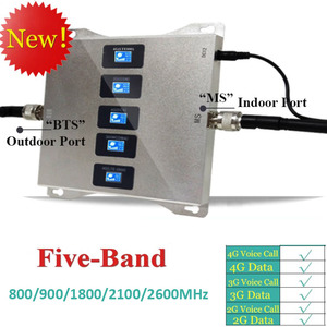 Amplificateur de signal de télécommunication Réseaux 800/900/1800/2100/2600MHz B20/B8/B3/B1/B7 Amplificateur de signal de téléphone portable à cinq bandes - Product Image 3
