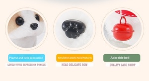 Juguete de peluche eléctrico al por mayor para <span class=keywords><strong>cachorros</strong></span>, súper suave, de algodón PP, con movimiento de caminar, ladrar y rabo que se mueve, pelaje desmontable y lavable, para alivio del estrés. - Product Image 6