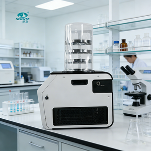 Lyophilisateur automatique commercial SCIENTZ-18NDB à cloche, équipement de laboratoire de <span class=keywords><strong>culture</strong></span> tissulaire, OEM en acier inoxydable SUS304 - Product Image 5