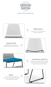 Chaise en plastique avec dossier de visiteur de luxe, <span class=keywords><strong>pas</strong></span> <span class=keywords><strong>cher</strong></span>, ajustement de la Posture assise, livraison directe - Product Image 5