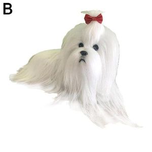 Juguete de Peluche Hecho a Mano, Súper Suave, Perro Maltés Blanco, Accesorio para Cachorros, Unisex, Navidad - Product Image 6