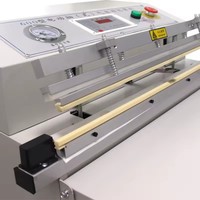 Scelleuse sous vide automatique externe 500/600/800, scelleuse sous vide industrielle pour poulet, noix, poisson, machine sous vide pour l'emballage alimentaire