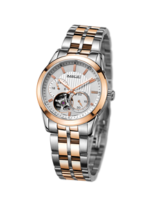 Reloj Mecánico Automático de Acero Inoxidable para Hombre MIGE, Esfera de Cristal Mineral Miyota, Caja de 40 mm, Correa de 20 mm, Cronógrafo, Lujo, Negocios - Product Image 5