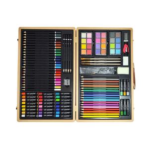 Kit d'art <span class=keywords><strong>en</strong></span> bois de haute qualité GF, 109 pièces, pour enfants, avec crayons de couleur, pastels à l'huile, crayons à dessin, ensembles d'art <span class=keywords><strong>en</strong></span> bois pour la peinture - Product Image 2