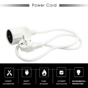 VDE Certified Schuko CEE 7/7 Male to Female EU <b>Power</b> Extension Cord 3 Pin 250V Rubber <b>Cable</b> for Home Appliances & <b>Computers</b> - Product Image 2