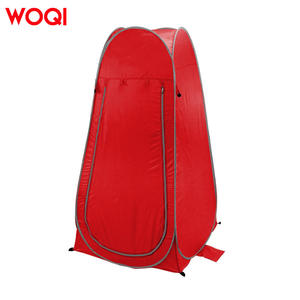 Tente de Douche/Abri Portable Pop-up Woqi 120x120x190cm Imperméable pour Extérieur Rouge Montage Automatique - Product Image 3