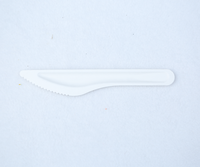 100% Couteau à dîner Bagasse Canne à sucre Vaisselle biodégradable Couteau à bagasse jetable Couteau de service