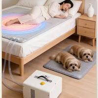 Surmatelas à circulation d'eau pour refroidissement et chauffage, 15 ℃ -50 ℃   Surmatelas à température réglable pour les personnes qui ont chaud la nuit