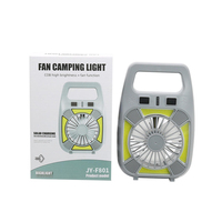 Lampe de camping multifonctionnelle rechargeable Type-C, ventilateur portable, lumière LED, affichage de la puissance, lampe de camping avec poignée