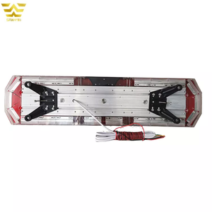 Thanh Đèn Cảnh Báo Khẩn Cấp Xoay Nhấp Nháy Đèn <span class=keywords><strong>Led</strong></span> Màu Vàng Kích Thước Đầy Đủ 47 Inch Với Còi Báo Động Và Loa - Product Image 4