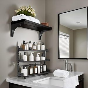 Multifunction Durable Modern <b>Chrome</b>-Plated Iron Space-Saving Kitchen Storage Rack Organizer Spice Food Tools Seasoning Shelves - Product Image 2