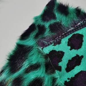 Autumn Winter Warm Fashion Home Textile Manufacturer's Faux <strong>Fur</strong> Printed Spotted <strong>Green</strong> for Sofa Cover Pillow - Product Image 5