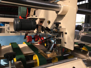 Encoladora de carpetas semiautomática para hacer carpetas de cartón corrugado Guler Máquina encoladora plegable corrugada - Product Image 6