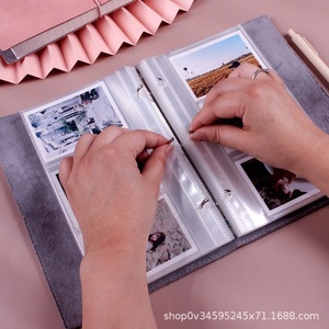 Tarjeta de álbum Aidou de tamaño A5, hojas sueltas encuadernadas en cuero para almacenamiento de fotos, postal, colección de entradas de película, ayuda conmemorativa - Product Image 4