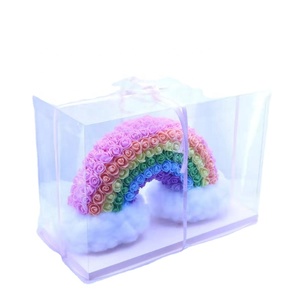 Nuovo Design: Rosa in Schiuma a Forma di Ponte <span class=keywords><strong>Arcobaleno</strong></span>, Fiore <span class=keywords><strong>Arcobaleno</strong></span> per San Valentino e Compleanni - Product Image 3