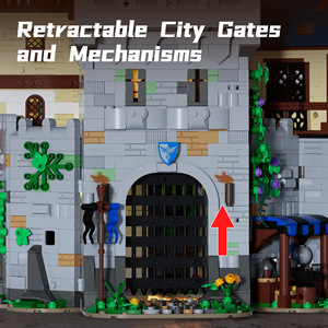 Xbert 66180 6609PCS, Set de Bloques de Construcción del Castillo del Águila Negra, Modelo MOC, Juguete Técnico de Plástico, Regalo Moderno para Festividades - Product Image 4