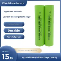 Batería cilíndrica LiFePO4 de grado A 32140 15Ah 3.2V 48Wh para almacenamiento de energía solar, celda de litio 32140 3.2V 15000mAh