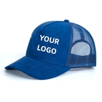 DYMF Vente en gros personnalisé 5 panneaux Logo personnalisé avec broderie 3d Casquettes de camionneur baseball en maille velours côtelé Casquettes Hip Hop en daim pour camionneur