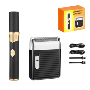 Kit de Afeitado para Hombre, Afeitadora Eléctrica Profesional para Barba, Recortadora de Pelo - Product Image 2