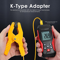 Sonda de Termopar Tipo K con Conector Banana |   -40~200 ° Sensor de Temperatura para Tuberías de HVAC, Compatible con Multímetros y Uso Industrial (OEM)