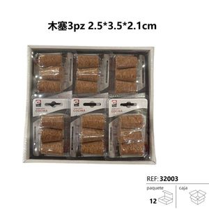 Cork Wine Stoppers 2.5x3.5x2.1 Cm Pack Of 3 For Kitchen Use - Product Image 3