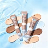 FAIRY LF45 Fond de teint liquide mat vegan longue tenue, imperméable, hydratant et régulateur de sébum avec correcteur pour tous les tons de peau