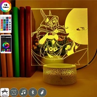 Figurine League of Legends, veilleuse LED, jeu LOL, lumière 3D