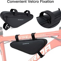 Étanche Vélo Triangle Sac En Cuir Guidon Sac Mobile Téléphone Stockage Vélo Poche Vélo Accessoires Accessoire pour Cyclisme