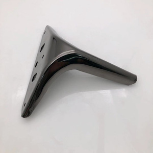 Pied de meuble Luye en acier au carbone 2,5 mm, noir mat, 12 cm, 15 cm, 18 cm, moderne et simple, pour armoire, canapé, table basse, meuble TV - Product Image 3