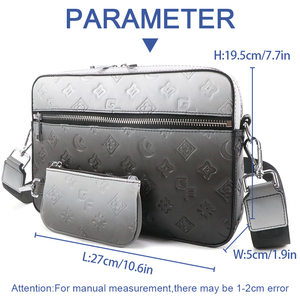 Gradient Crossbody Bag PU Leather <b>Camera</b> Bag Men Women Shoulder Sling Messenger Bag OEM Supplier - Product Image 6