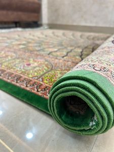 Tapis de luxe en soie pure noué à la main, artisanat moderne, antidérapant, pour salon, chambre, bureau et hôtellerie - Product Image 2