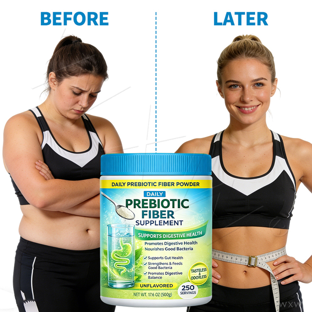 Prebiotic Fiber Supplement Powder Supports Gut Health Digestion Regularity and Immune System Daily Wellness for Men and Women