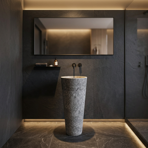 Panneaux de revêtement mural en pierre de marbre naturel poli léger, design moderne, pour résidentiel et commercial, salle de bain - Product Image 5