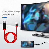 Câble adaptateur USB 3.1 Type C vers 1080P 4K, gaine en PVC, compatible Samsung ChromeBook Pixel, améliore l'affichage sur le même écran pour les professionnels