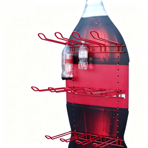 Exhibidor de Bebidas Metálico con Gancho, Exhibidor de Botellas de Agua Metálico para Supermercado - Product Image 2