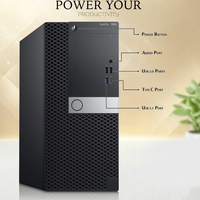 Mini-ordinateur de bureau OptiPlex 7060 Tower Barebone, 8e génération, propre, sans rayures, grade A, testé et fonctionnel