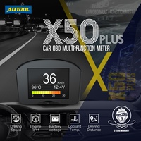 Vident — scanner HUD de voiture X50 PLUS DTC, obd2, transparent, lecteur, code intelligent numérique et précoce, alarme, multifonction, compteur
