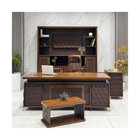 Vente Chaude d'Usine Bureau de Direction de Luxe Table de PDG avec Expédition Rapide