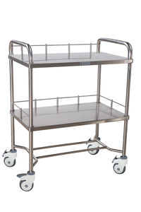 HOCHEY MEDICAL Chariot de procédure à deux couches de haute qualité Chariot de clinique en acier inoxydable - Product Image 4