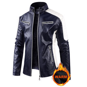 เสื้อโค้ทหนังผู้ชายสำหรับฤดูใบไม้ผลิและฤดูใบไม้ร่วง แบรนด์ดัง ทรงหลวมและหนา แขนยาว ดีไซน์ทันสมัยและใช้งานได้หลากหลาย กำลังเป็นที่นิยม - Product Image 6