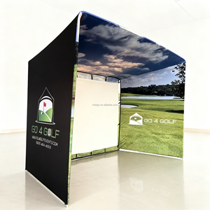 Enclos de simulateur de <span class=keywords><strong>golf</strong></span> en tissu spandex personnalisé avec écran de projection, <span class=keywords><strong>filet</strong></span> de protection, balles de <span class=keywords><strong>golf</strong></span> pour la pratique, <span class=keywords><strong>maison</strong></span> de pratique de <span class=keywords><strong>golf</strong></span> - Product Image 2