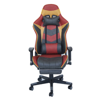 Chaise de bureau pivotante et réglable en hauteur en PU, design racing, pour grands et grands-tailles, idéale pour le gaming sur ordinateur, en promotion, avec fonction rotative