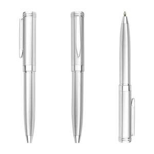 Mini Bolígrafo Dorado de Acero Inoxidable con Logotipo Personalizado, Bolígrafo Giratorio para Escribir - Product Image 3