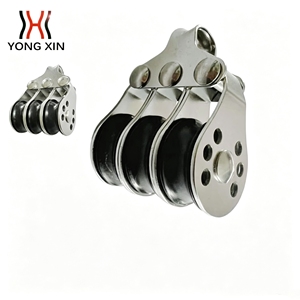 <span class=keywords><strong>Poulie</strong></span> de corde marine en acier inoxydable à trois roues de <span class=keywords><strong>haute</strong></span> qualité <span class=keywords><strong>poulie</strong></span> à coque métallique en plastique mini bloc de <span class=keywords><strong>poulie</strong></span> équipement de cordage - Product Image 1