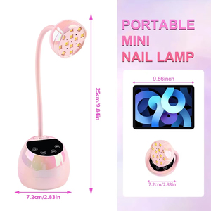 Lampe UV LED pour ongles, séchoir à gel sans fil X Flash Cure, séchoir à ongles portable USB à capteur automatique avec col de cygne et 4 minuteurs - Product Image 3